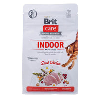 Katzenfutter Brit Care Grain-Free Adult Indoor Anti-Stress Erwachsener Huhn 400 g