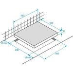 Platte aus Glaskeramik BEKO HIC63402T 60 cm 58 cm 5700 W