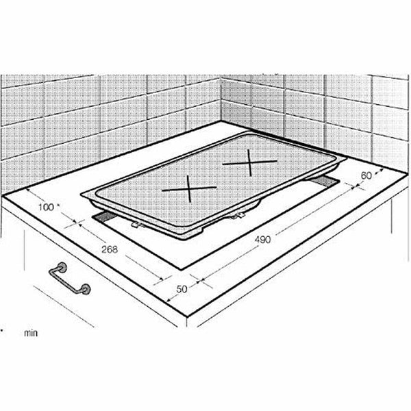 Platte aus Glaskeramik BEKO HDMC 32400 TX 3000 W