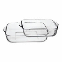 Auflaufformset für den Backofen Pasabahce 1690037 Durchsichtig Kristall 1 L 2 Stücke