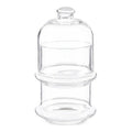 Keksdose Pasabahce Villa Patisserie Durchsichtig Glas 2 x 230 ml 9 x 16,5 x 9 cm Pralinen