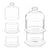 Keksdose Pasabahce Villa Patisserie Durchsichtig Glas 2 x 230 ml 9 x 16,5 x 9 cm Pralinen