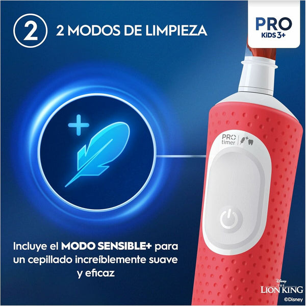 Elektrische Zahnbürste Oral-B Rey Leon Rot Bunt