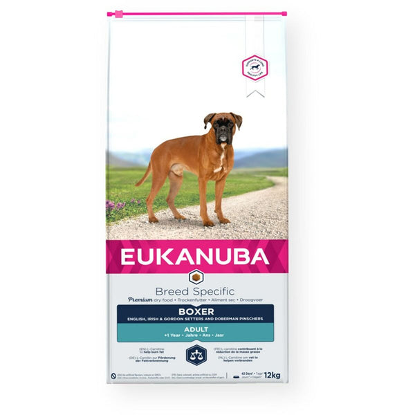 Hundefutter Eukanuba Adult Boxer Erwachsener Huhn Truthahn 12 kg