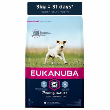 Hundefutter Eukanuba Mature Erwachsener Huhn 3 Kg