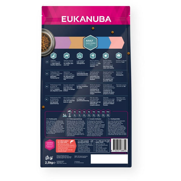 Hundefutter Eukanuba Adult Small&Medium Salmon Fisch 2,5 kg