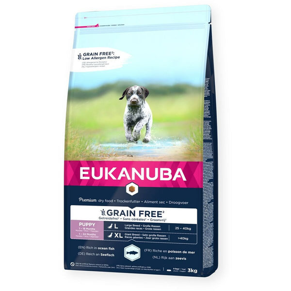 Hundefutter Eukanuba Puppy large breed grain free ocean fish Fisch 3 Kg