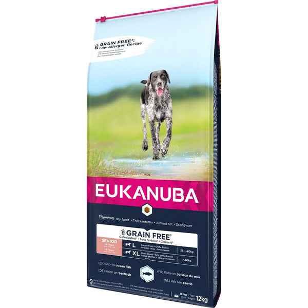 Hundefutter Eukanuba Grain Free Senior large/giant breed Senior Fisch 20-40 Kg 12 kg