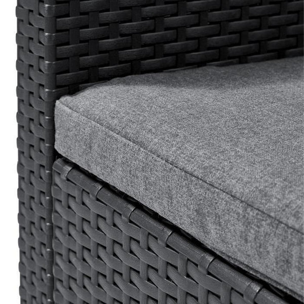 Gartenstuhl Allibert by KETER San Remo Synthetischer Rattan Dunkelgrau PP (65 x 63 x 74 cm)