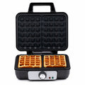 Waffeleisen Alpina 1000 W Silberfarben