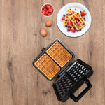 Waffeleisen Alpina 1000 W Silberfarben