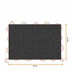 Anhängerabdeckung Black & Decker 2 x 3 m