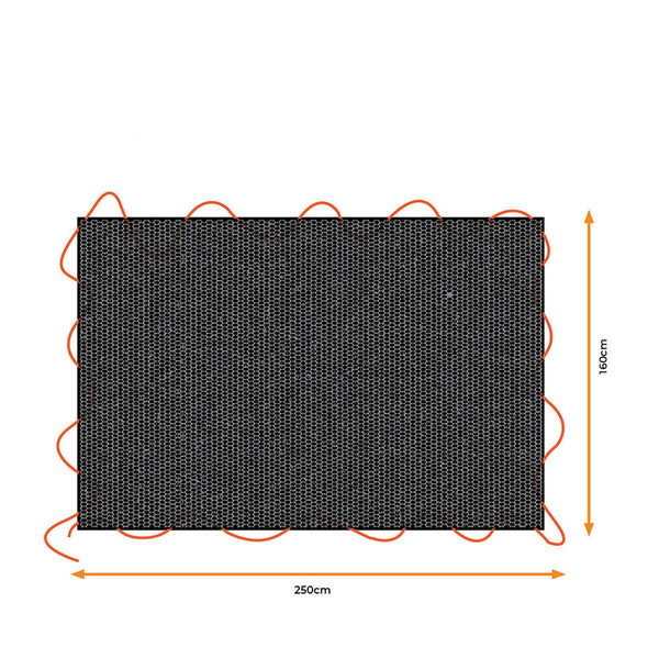 Anhängerabdeckung Black & Decker Schwarz 1,6 x 2,5 m