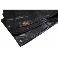 Anhängerabdeckung Black & Decker Schwarz 3 x 4 m