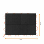 Anhängerabdeckung Black & Decker Schwarz 3 x 4 m