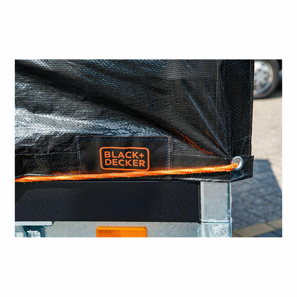 Anhängerabdeckung Black & Decker Schwarz 3 x 4 m