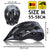 Fahrradhelm für Erwachsene Dunlop M Schwarz LED Leicht