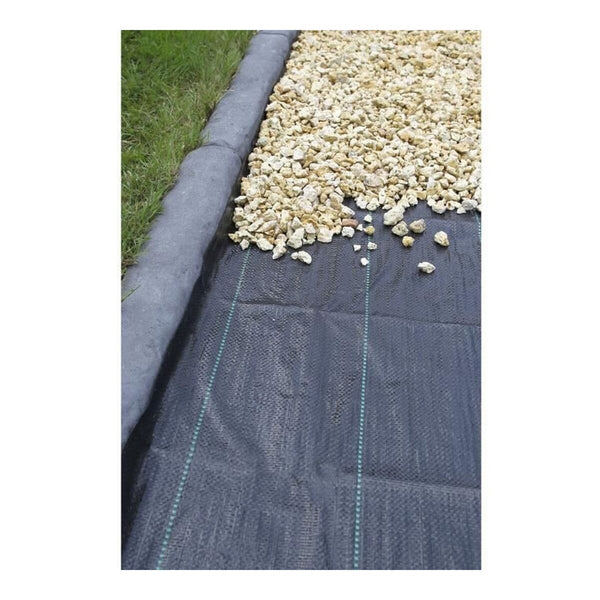 Unkrautbekämpfungsnetz Nature Schwarz 100 g/m² 3,30 x 5 m