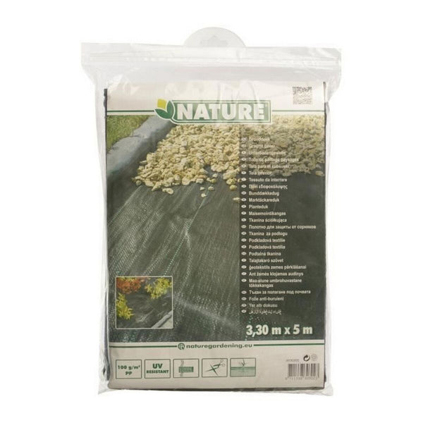 Unkrautbekämpfungsnetz Nature Schwarz 100 g/m² 3,30 x 5 m