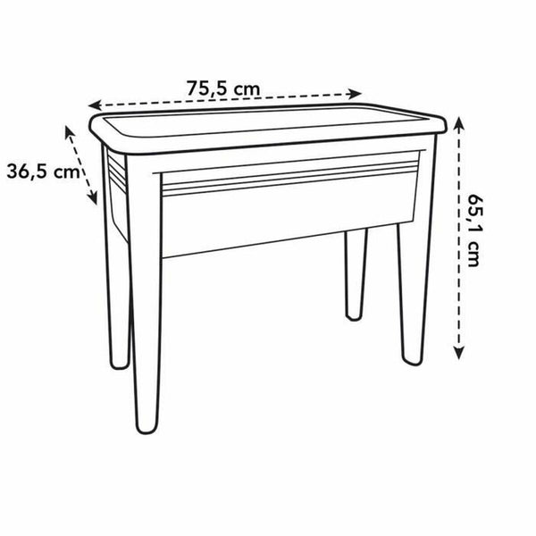 Blumentopf Elho   Gemüse Pflanztisch Zitronengrün 36,5 x 75,5 x 65 cm