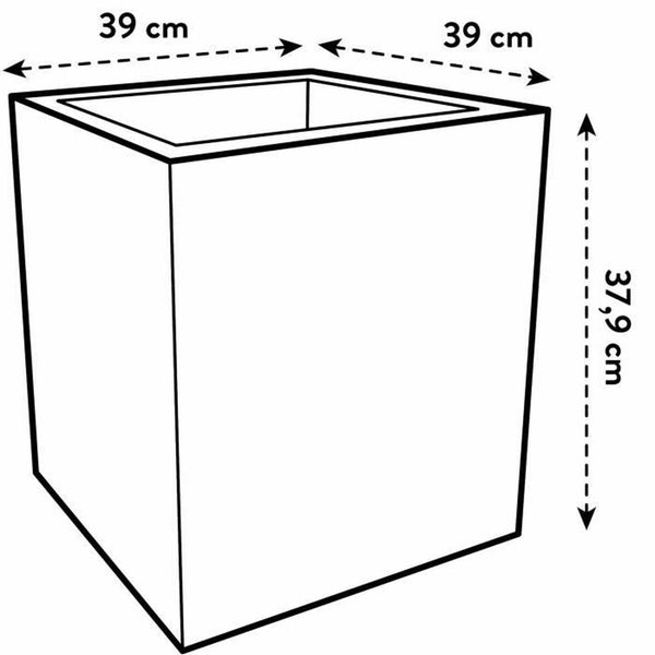 Blumentopf Elho Weiß Ø 39 cm Kunststoff karriert Moderne