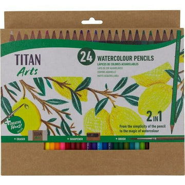 Aquarellstifte Titan Arts Bunt 24 Stücke