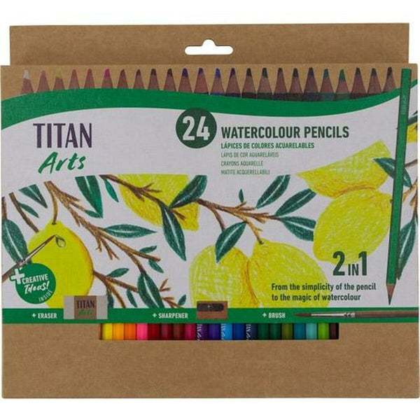 Aquarellstifte Titan Arts Bunt 24 Stücke