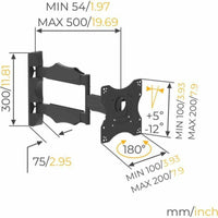 TV Halterung Nanook Full Motion Tilt 43" 19"