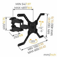 TV Halterung Nanook Wall Mount 55" 65" 40"