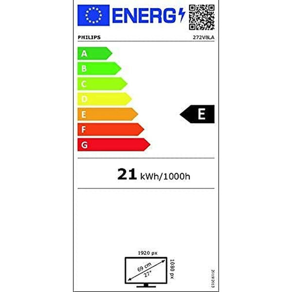 Monitor Philips 272V8LA/00 27" LED VA Flicker free 75 Hz 50-60  Hz