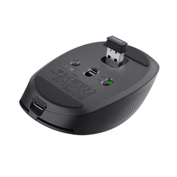 Schnurlose Mouse Trust 24819 Schwarz 3200 DPI