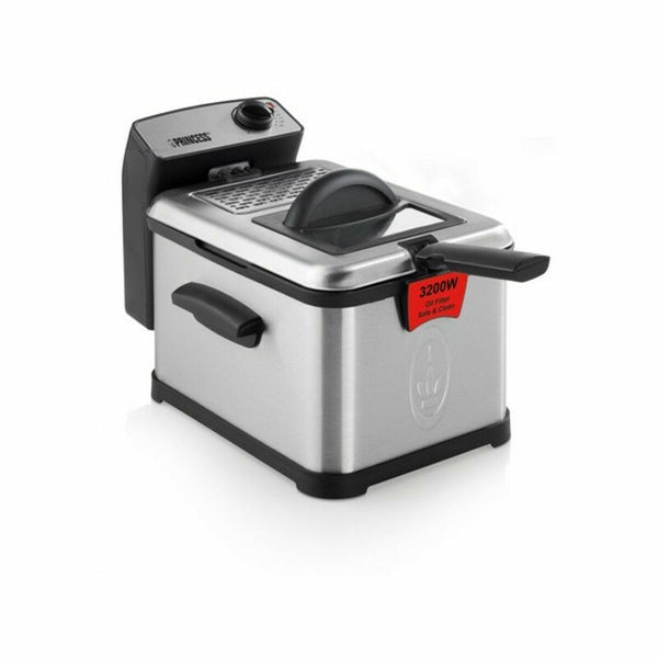 Fritteuse Princess 183001 Schwarz Silberfarben (Restauriert A)