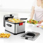 Fritteuse Princess 183001 Schwarz Silberfarben (Restauriert A)