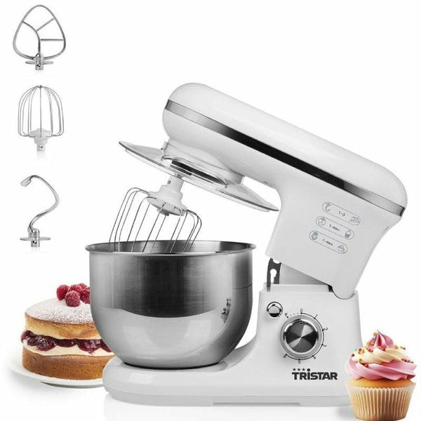 Küchen- und Knetmaschine mit Schüssel Tristar MX-4817 Weiß 1200 W 1500 W 5 L