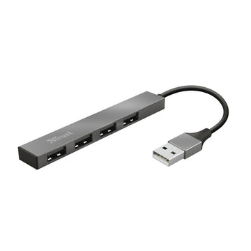 Hub USB Trust 23786 Grau Silberfarben