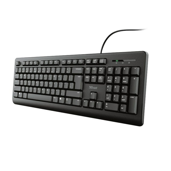 Tastatur Trust 23880 Schwarz Englisch EEUU QWERTY