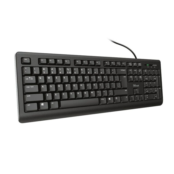 Tastatur Trust 23880 Schwarz Englisch EEUU QWERTY