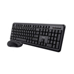 Tastatur mit Drahtloser Maus Trust TKM-350 Schwarz QWERTY