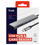 Hub USB Trust 24191 Silberfarben (1 Stück)