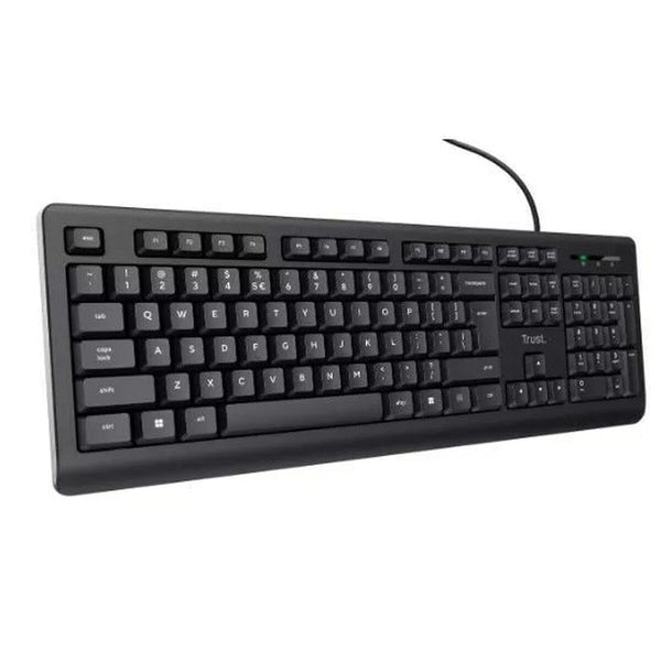 Tastatur Trust 24639 Schwarz Englisch EEUU QWERTY