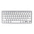 Drahtlose Tastatur Trust 24651 Qwerty US Silberfarben Schwarzweiß