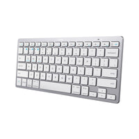 Drahtlose Tastatur Trust 24651 Qwerty US Silberfarben Schwarzweiß