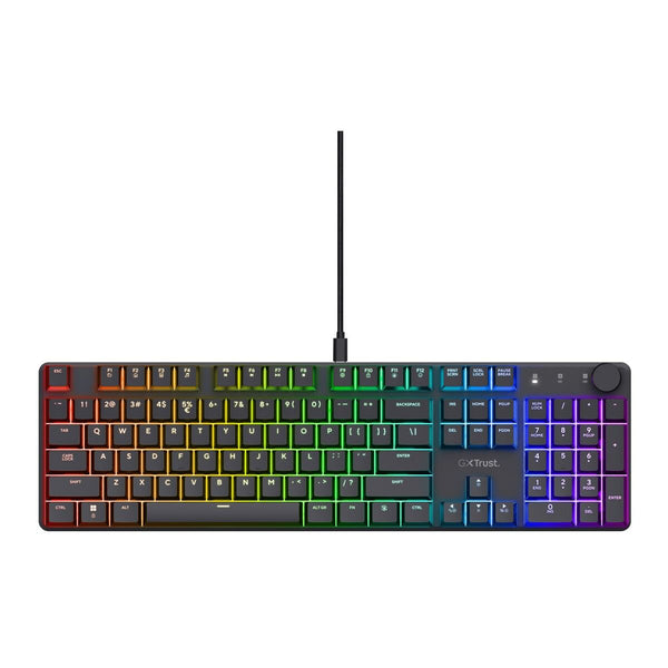 Tastatur Trust GXT 866 TORIX Schwarz Qwerty US