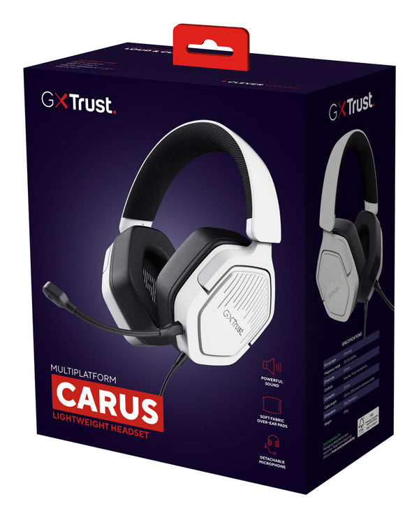 Gaming Headset mit Mikrofon Trust GXT492W Carus Weiß