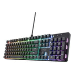 Gaming Tastatur Trust GXT 871 Zora Schwarz Bunt QWERTY Qwerty US
