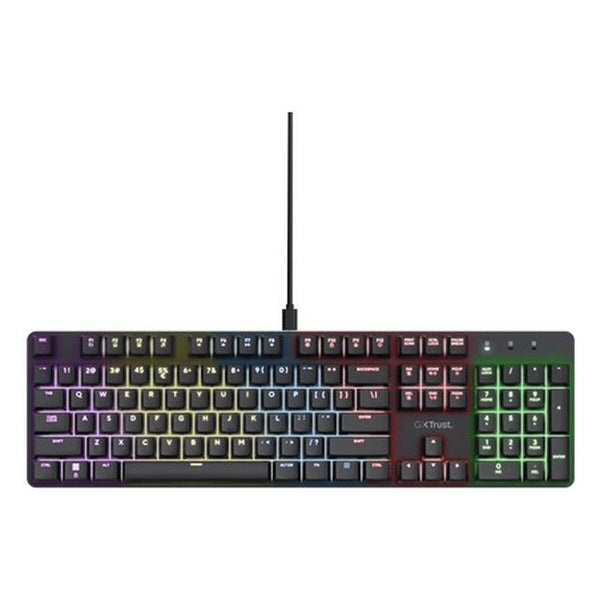 Gaming Tastatur Trust GXT 871 Zora Schwarz Bunt QWERTY Qwerty US