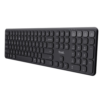 Drahtlose Tastatur Trust Vaiya Schwarz QWERTY Qwerty US