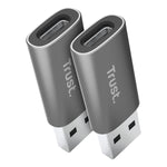 USB Adapter Trust 25573 Grau (2 Stück)