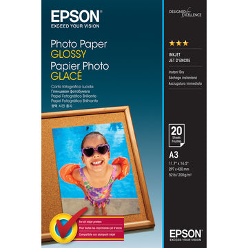 Satiniertes Photopapier A3 (20 Blatt) Epson C13S042536 A3 20 Blatt (1 Stück)