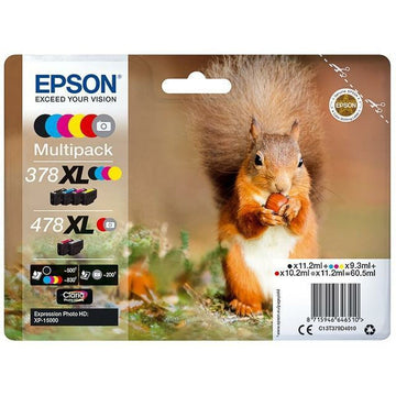 Original Tintenpatrone Epson Multipack 6-colours 378XL / 478XL Claria Photo HD Ink Schwarz